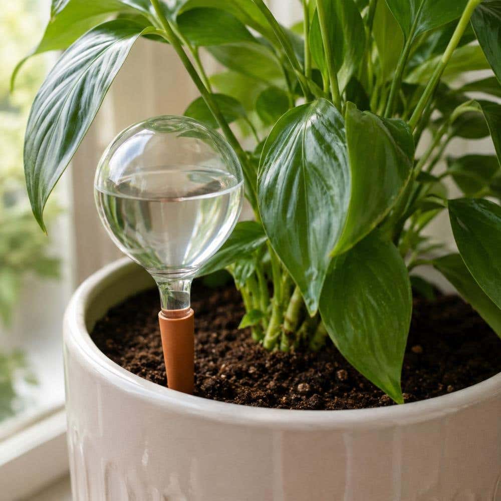 kamerplant met druppelaar
