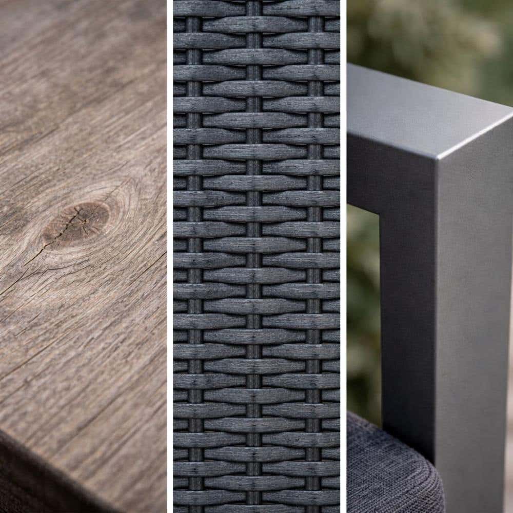Hout versus wicker versus aluminium tuinmeubelen