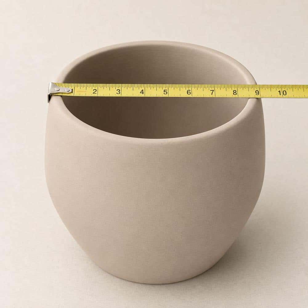 potmaat meten aan de bovenkant van een pot