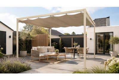 Wat is een pergola? Dit is het verschil met een veranda of overkapping
