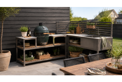 Buitenkeuken maken? Zo creëer je een sfeervolle BBQ-hoek in je tuin