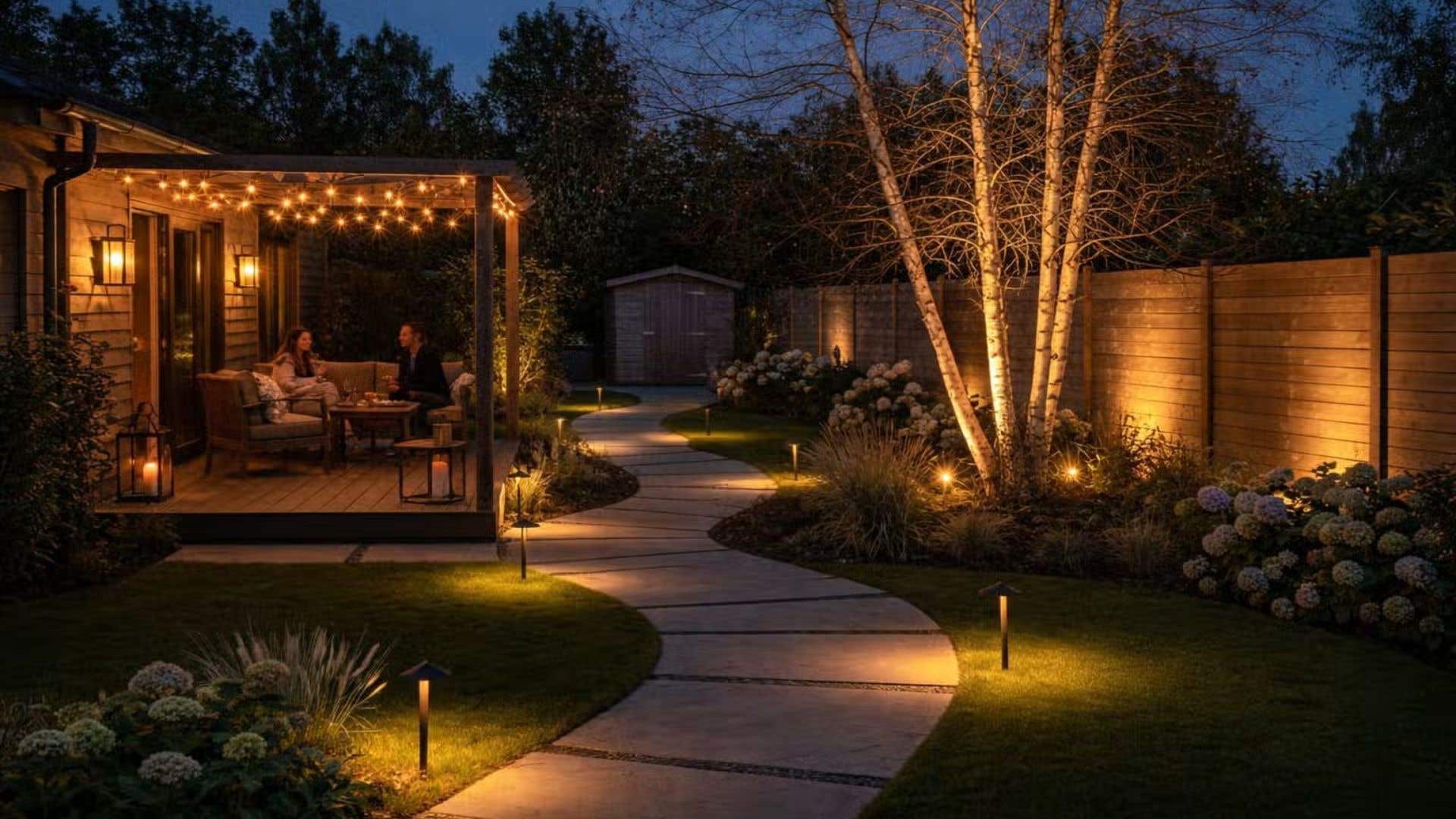 tuin-met-tuinverlichtingsplan - 1
