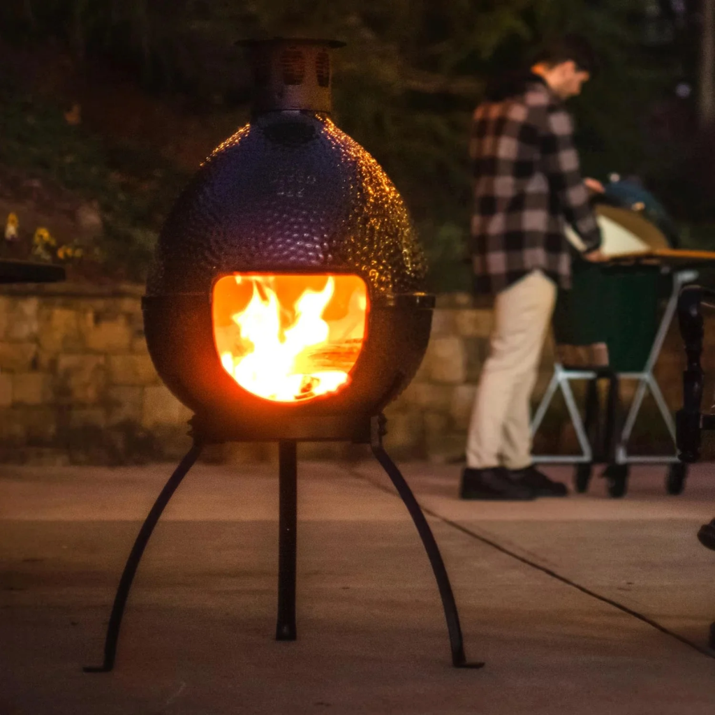 Big Green Egg Chiminea
