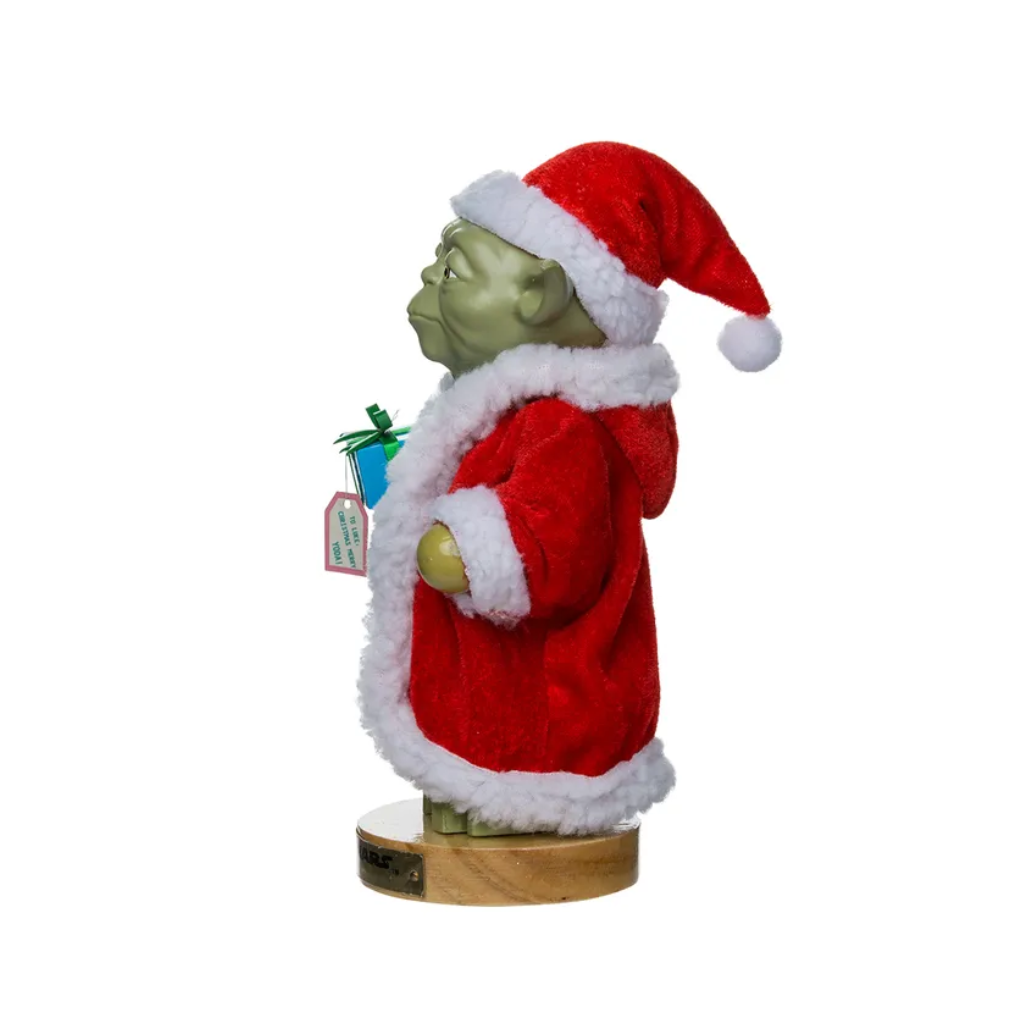 Kurt Adler Yoda In Santa Robe Nutcracker