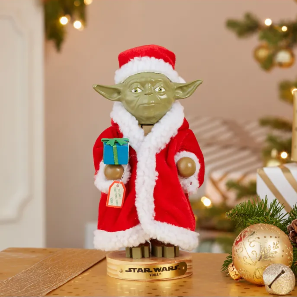 Kurt Adler Yoda In Santa Robe Nutcracker