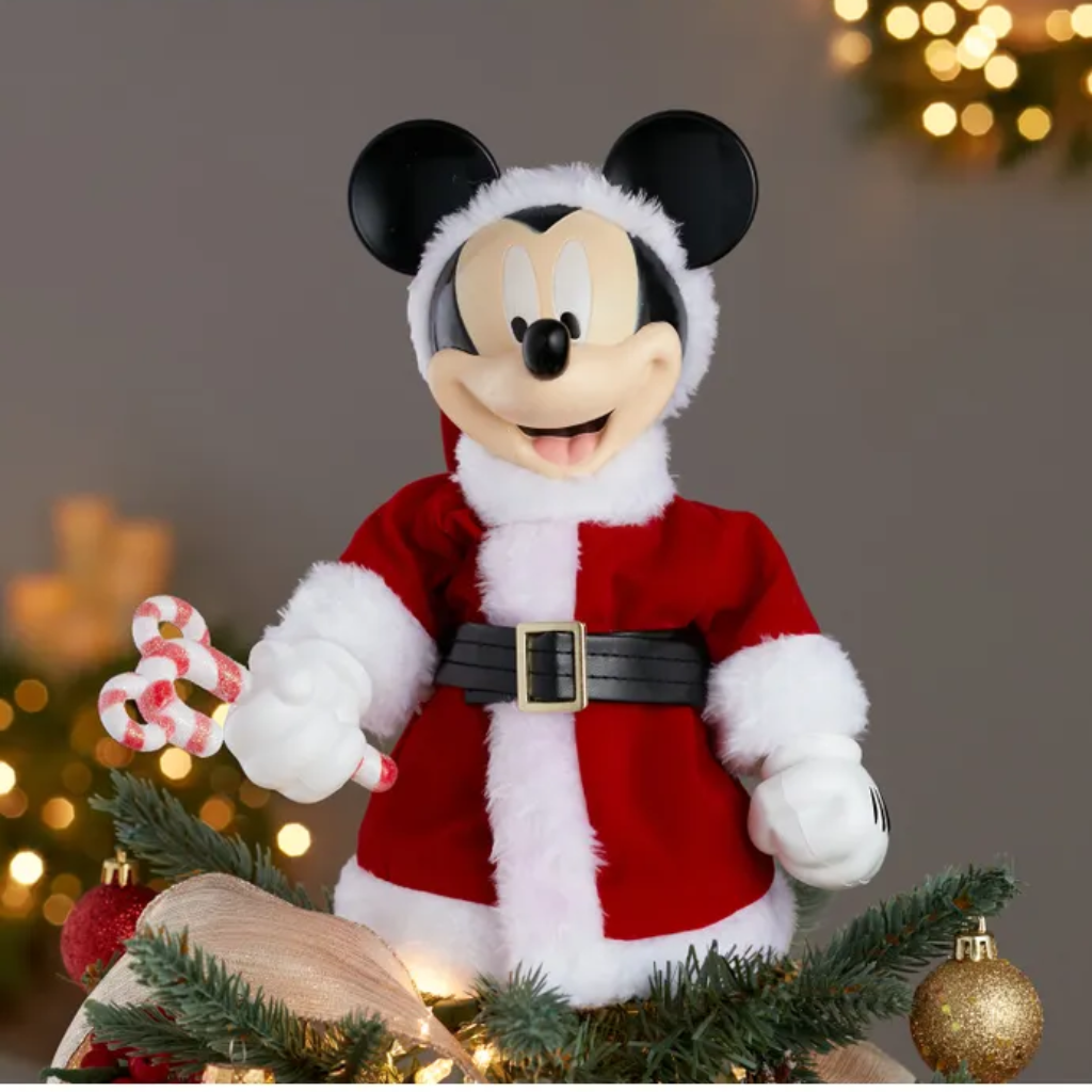 Kurt Adler Piek Mickey met Beweegbare Armen Rood 25 cm