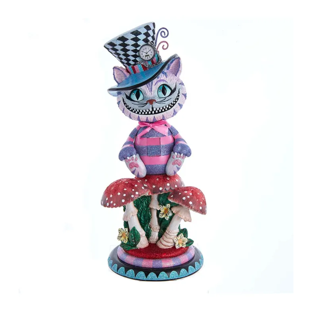 Kurt Adler Holly Wood Cheshire Cat Nutcrack