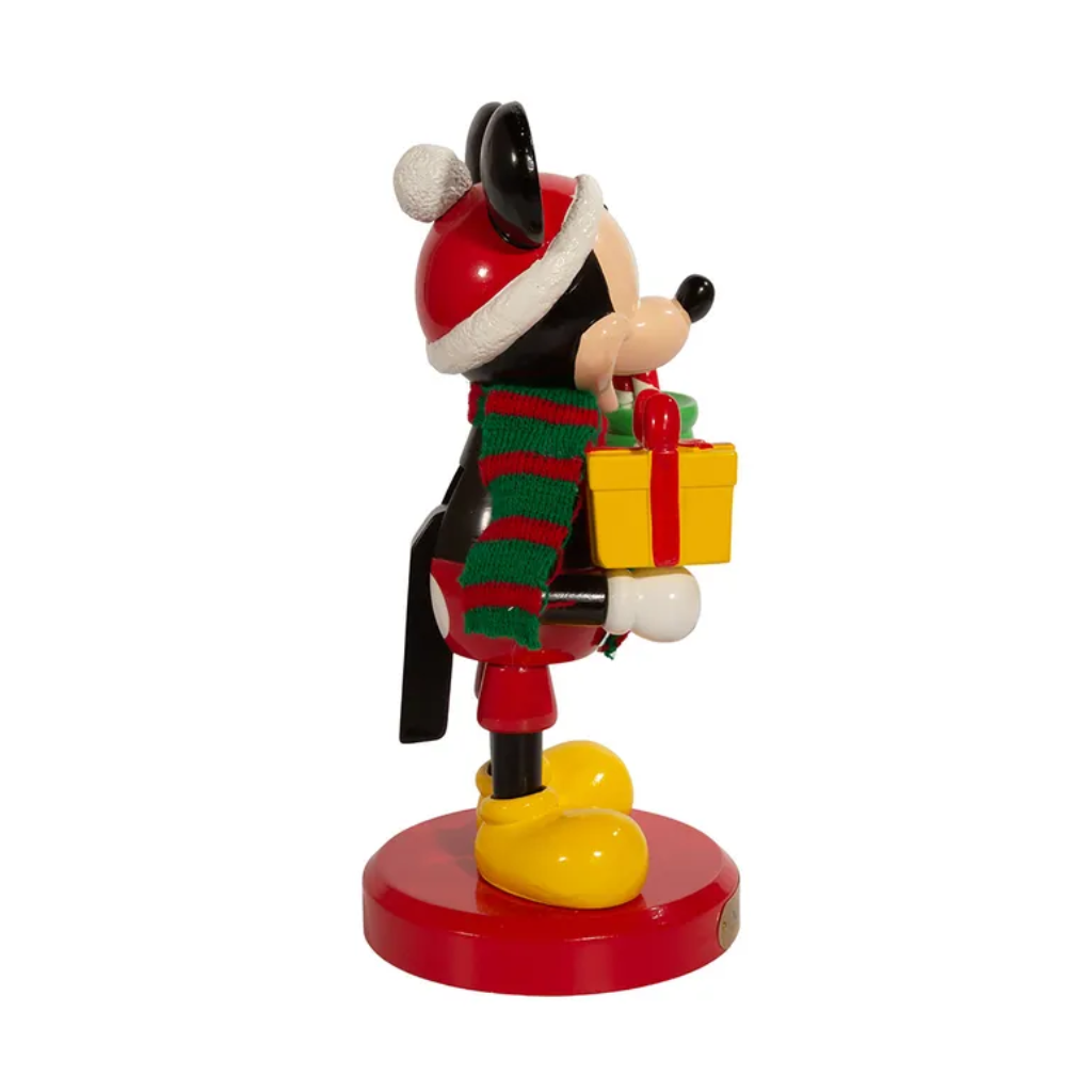Kurt Adler Notenkraker Mickey Present Rood 12.7 x 12.7 x 25.4 cm