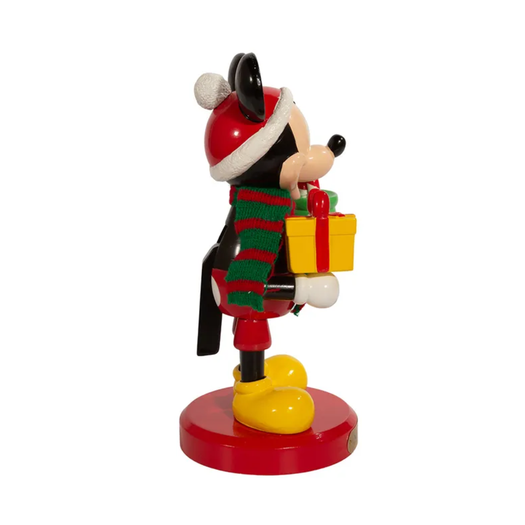 Kurt Adler Notenkraker Mickey Present Rood 12.7 x 12.7 x 25.4 cm