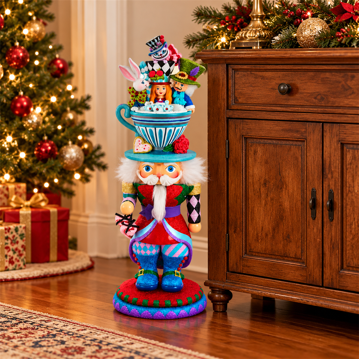 Kurt Adler Notenkraker Holly Wood Alice Characters 45.7 cm