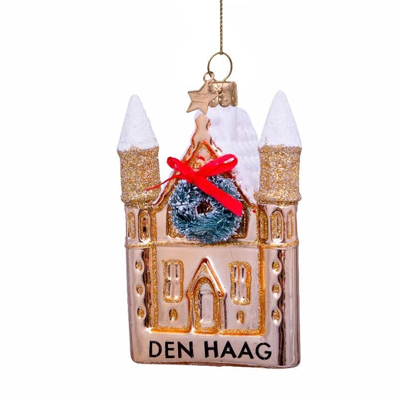 Vondels Kersthanger Ridderzaal Den Haag goud 10 cm