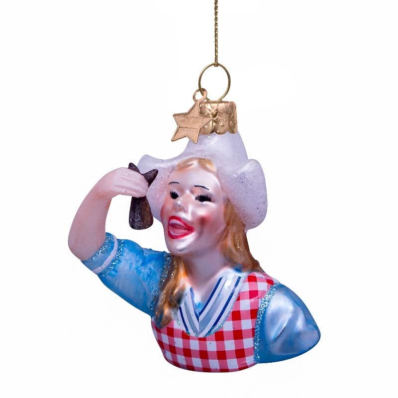 Vondels Kersthanger haring meisje 6 cm