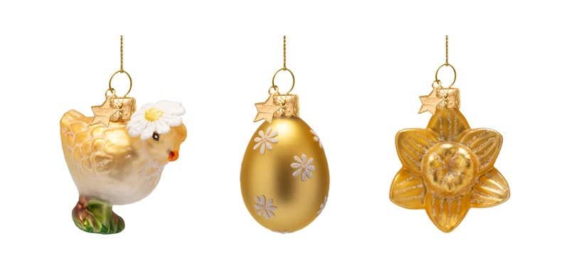 Vondels Paashanger set bloem, ei en kip 3 stuks