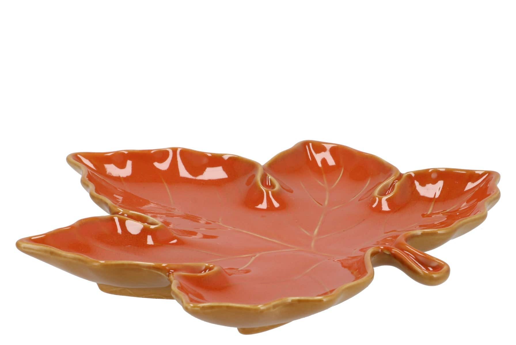 Schaal blad oranje 24 x 4