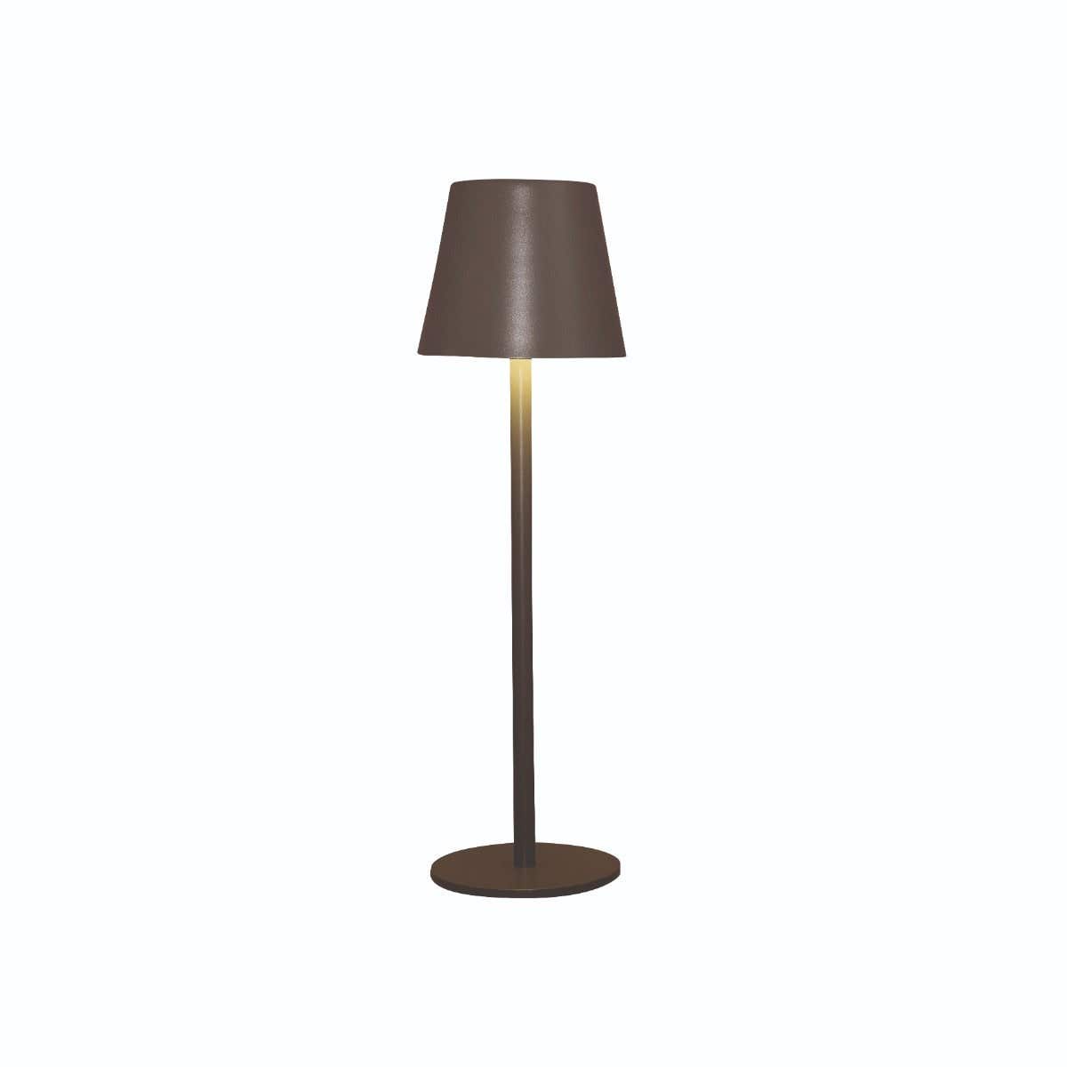 Draadloze Tafellamp Mat Grijs 9 x 27.5 LED Warm Wit Dimbaar
