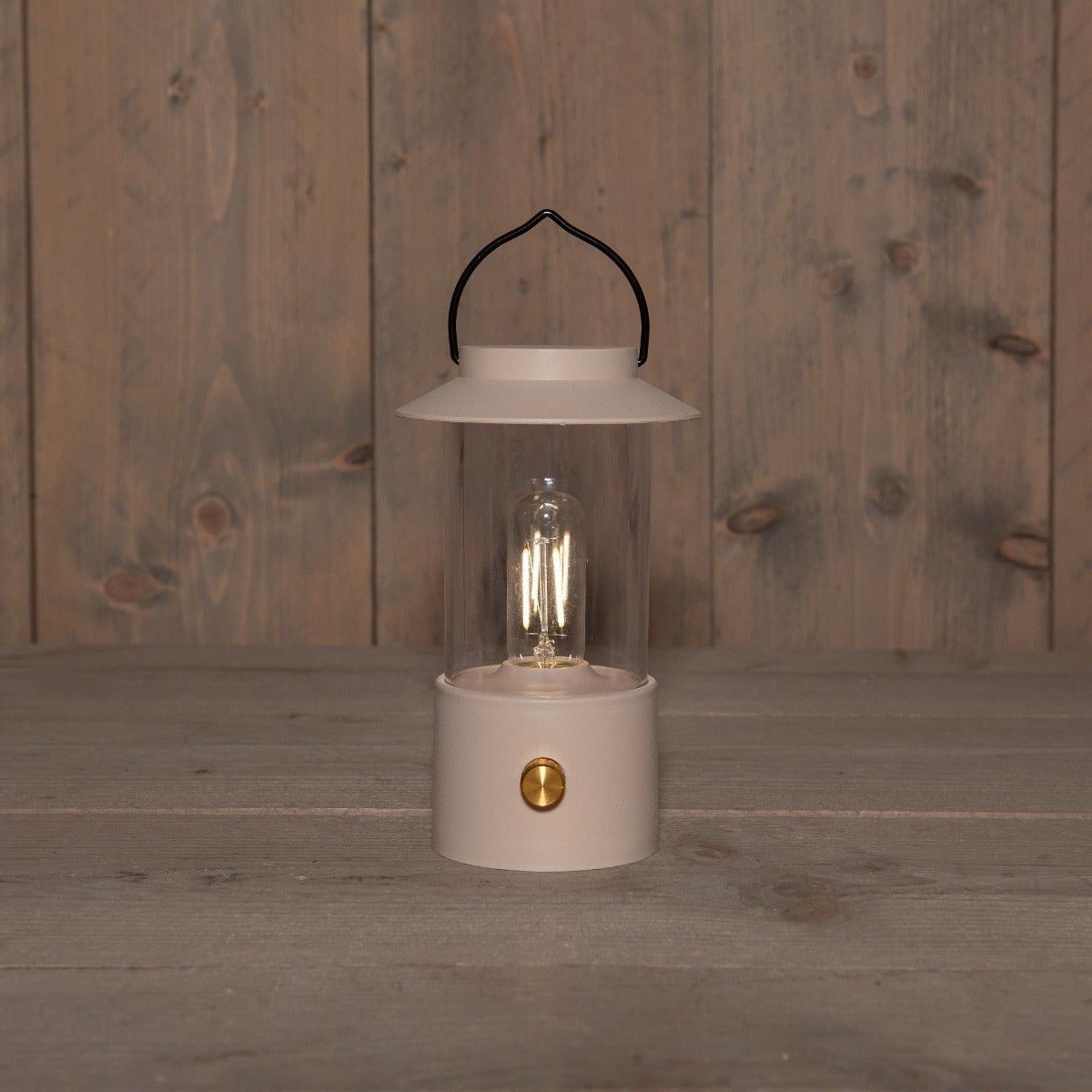 Draadloze Lantaarn mat zand LED dimbaar 24 x 9 cm