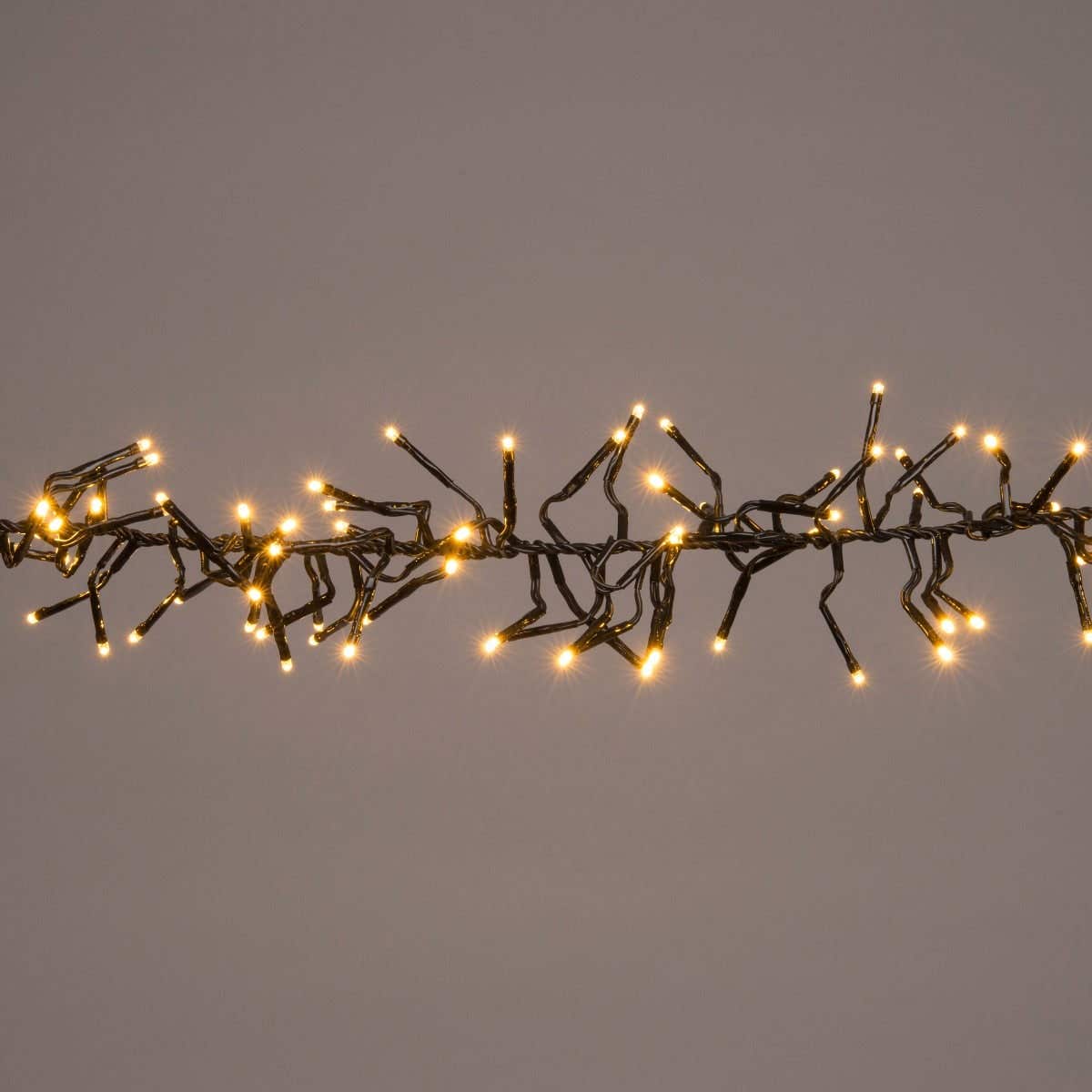 LED Cluster Lights Warm 1920 lampjes 11,5M - 4M Aanloopsnoer Zwart