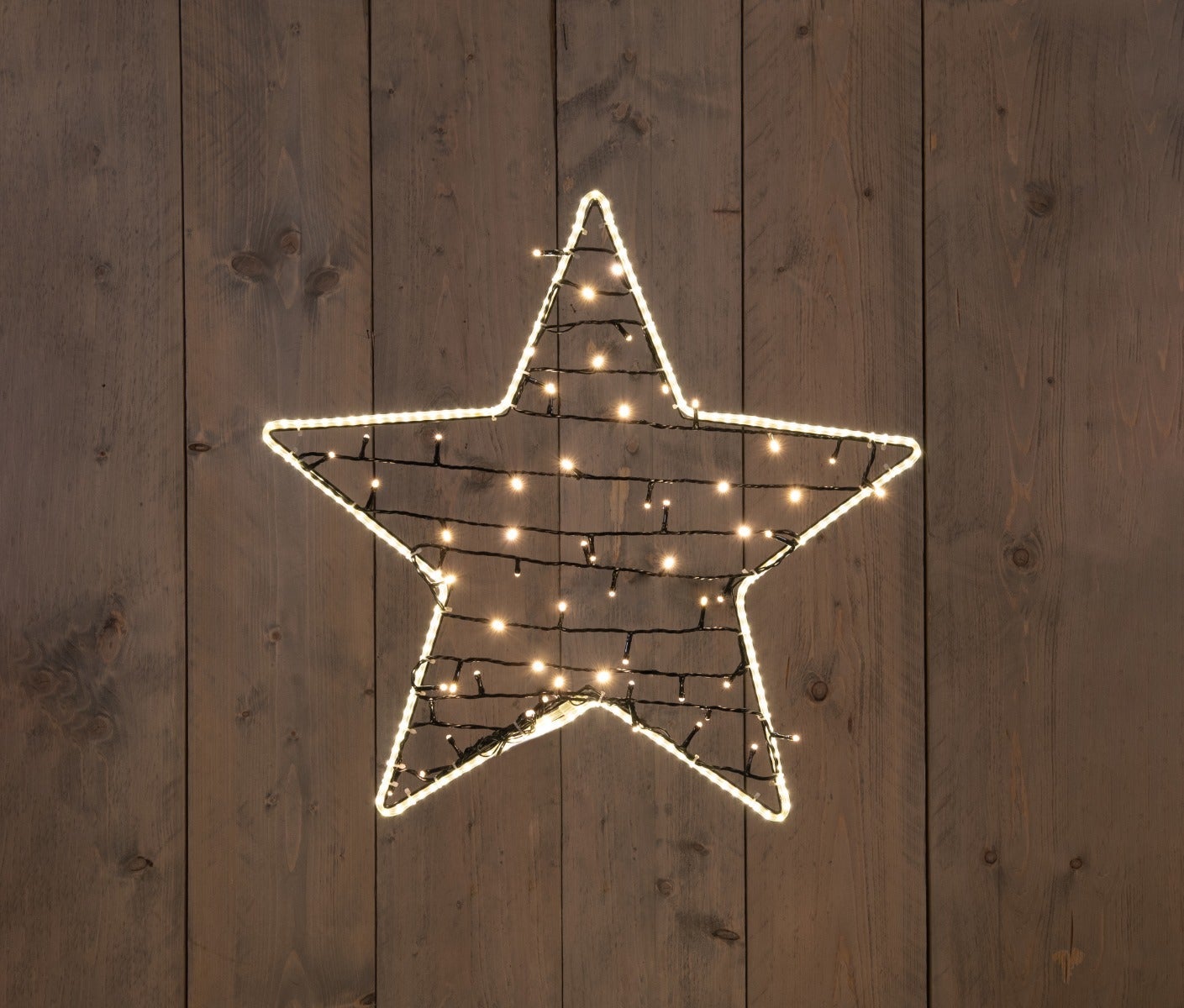 Kerstster verlicht 240 lampjes 55 cm warm wit