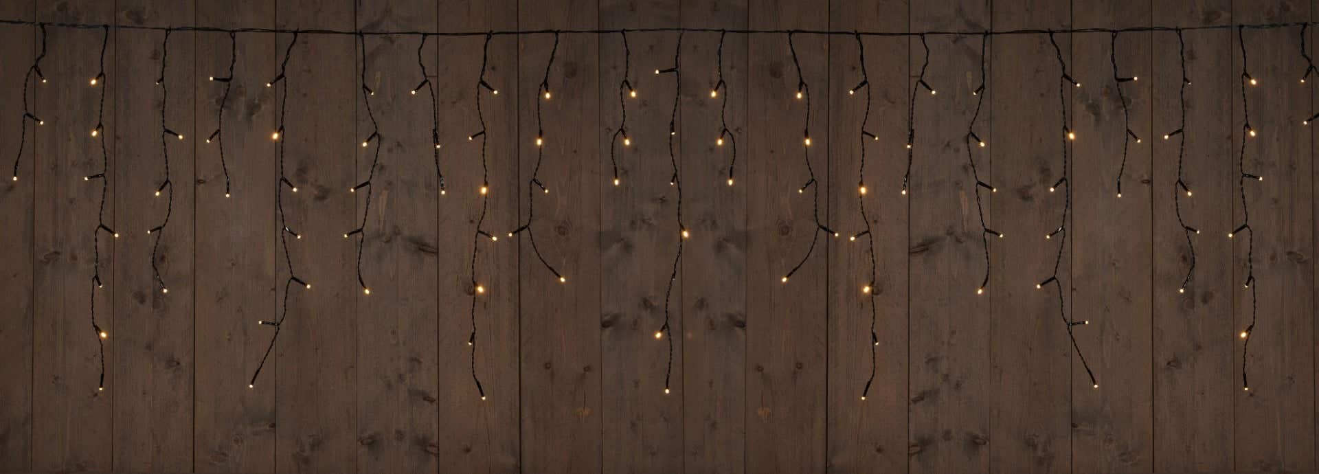 Anna's Collection IJspegelverlichting zwart met 360 lampjes extra warm 7,2 m