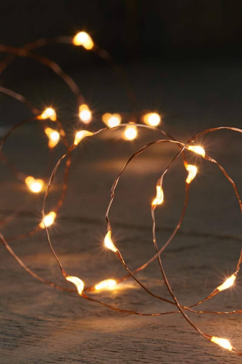 Anna's Collection Koperdraad verlichting 40 LED lampjes classic 200 cm