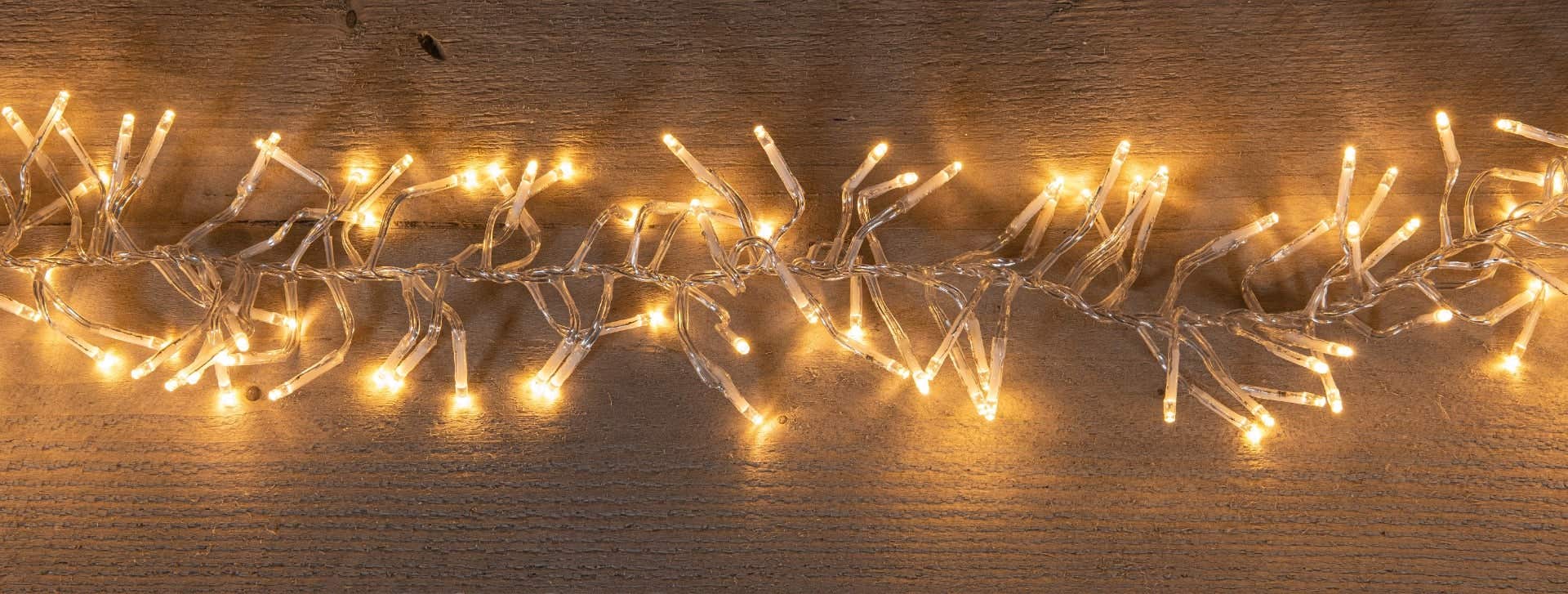 Clusterverlichting met 768 lampjes klassiek warm 4,5 m