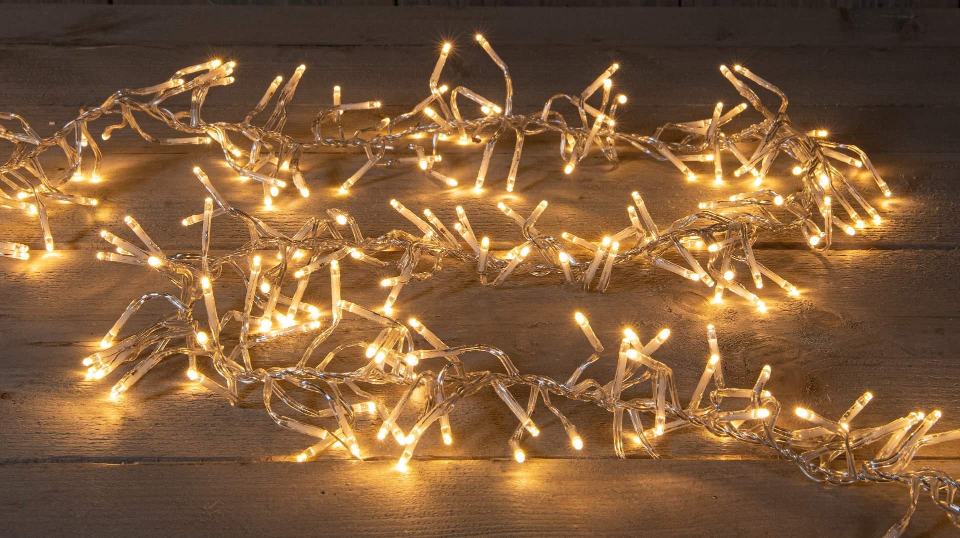 Clusterverlichting met 768 lampjes klassiek warm 4,5 m
