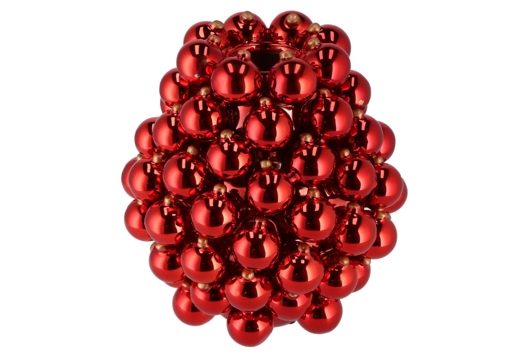 Vaas Kerstballen Rood 26x29