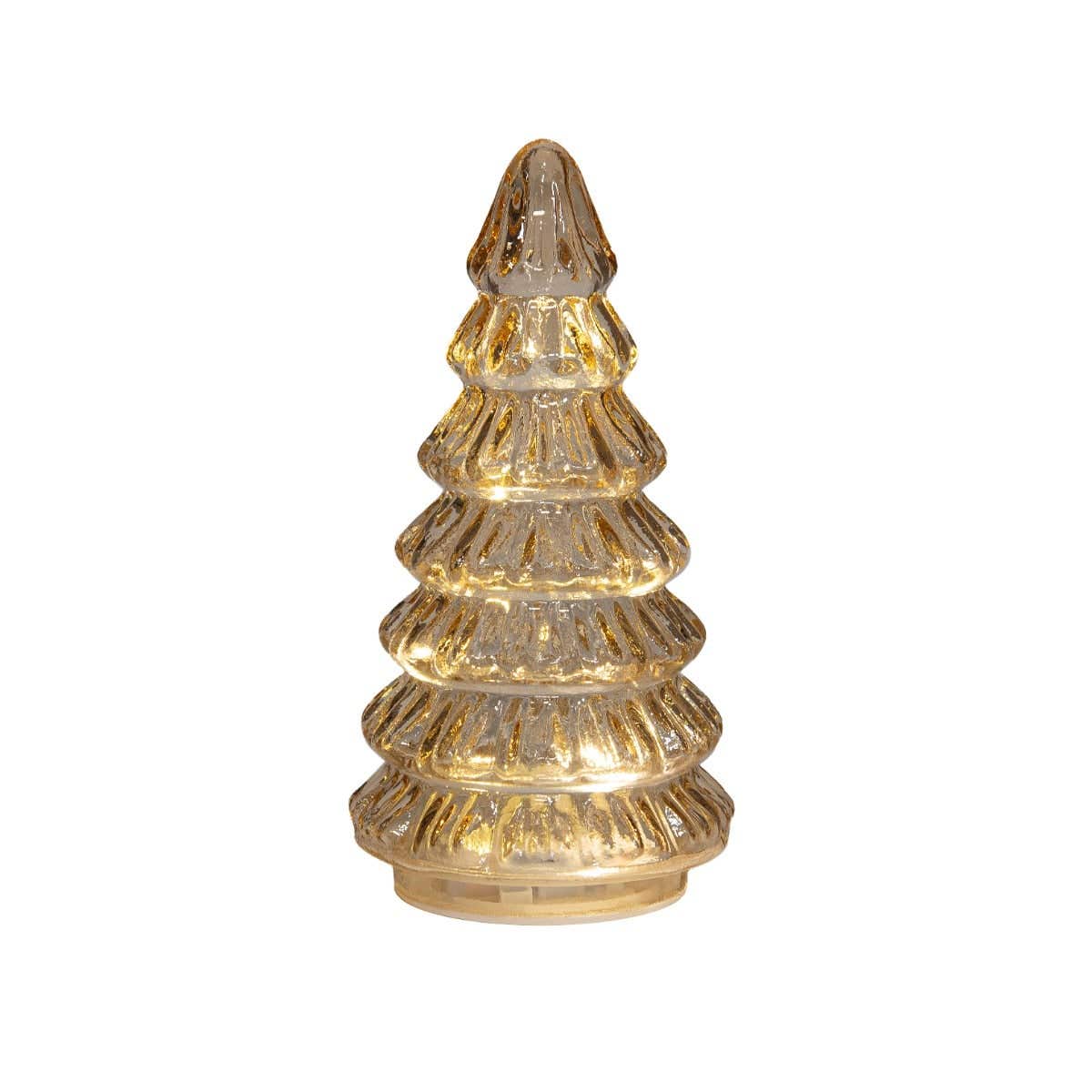 Anna's Collection Decoratieboom Daron oranje met verlichting 9.5 x 18.5 cm