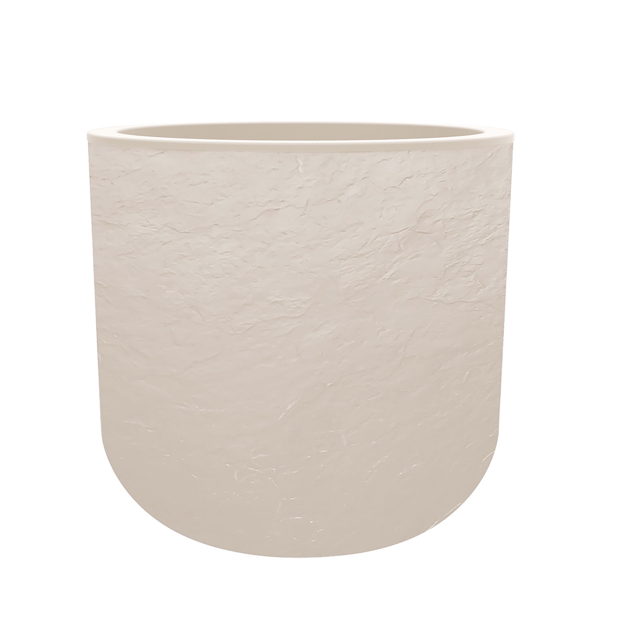 Eda Pot Volcania Up Egg Beige Limestone 38.5 x 36.8 cm