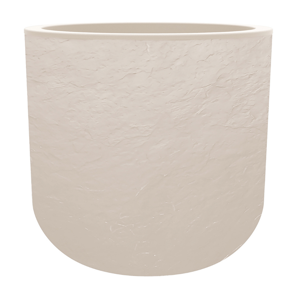 Eda Pot Volcania Up Egg Beige Limestone 38.5 x 36.8 cm