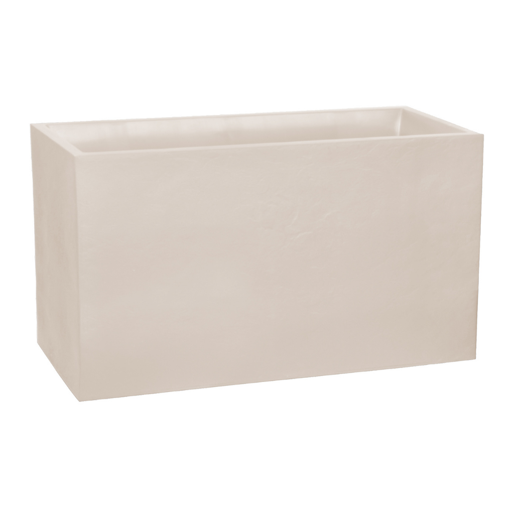 Eda Pot Volcania Rechthoek Beige Limestone 99.5 x 39.5 x 60 cm