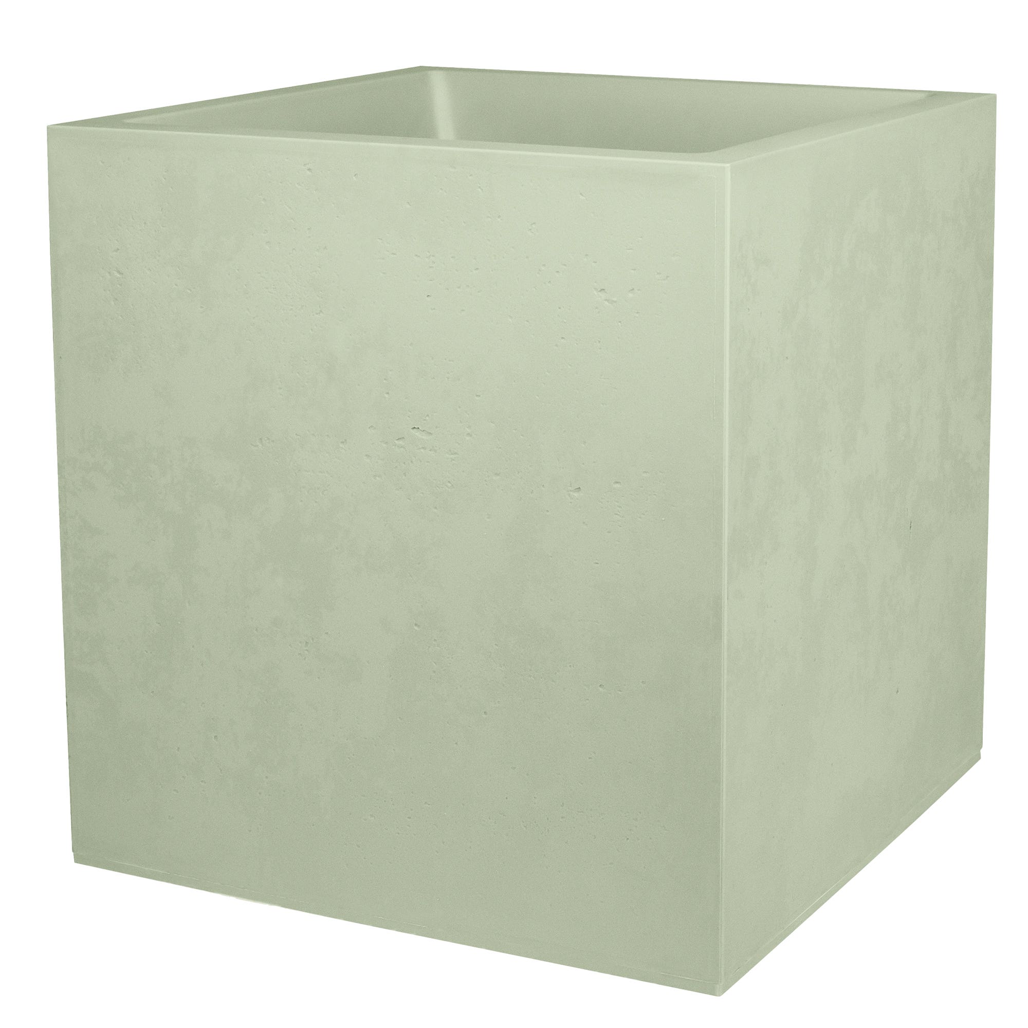 Eda Pot Basalt Vierkant Almond Green 49.5 x 49.5 x 49.5 cm