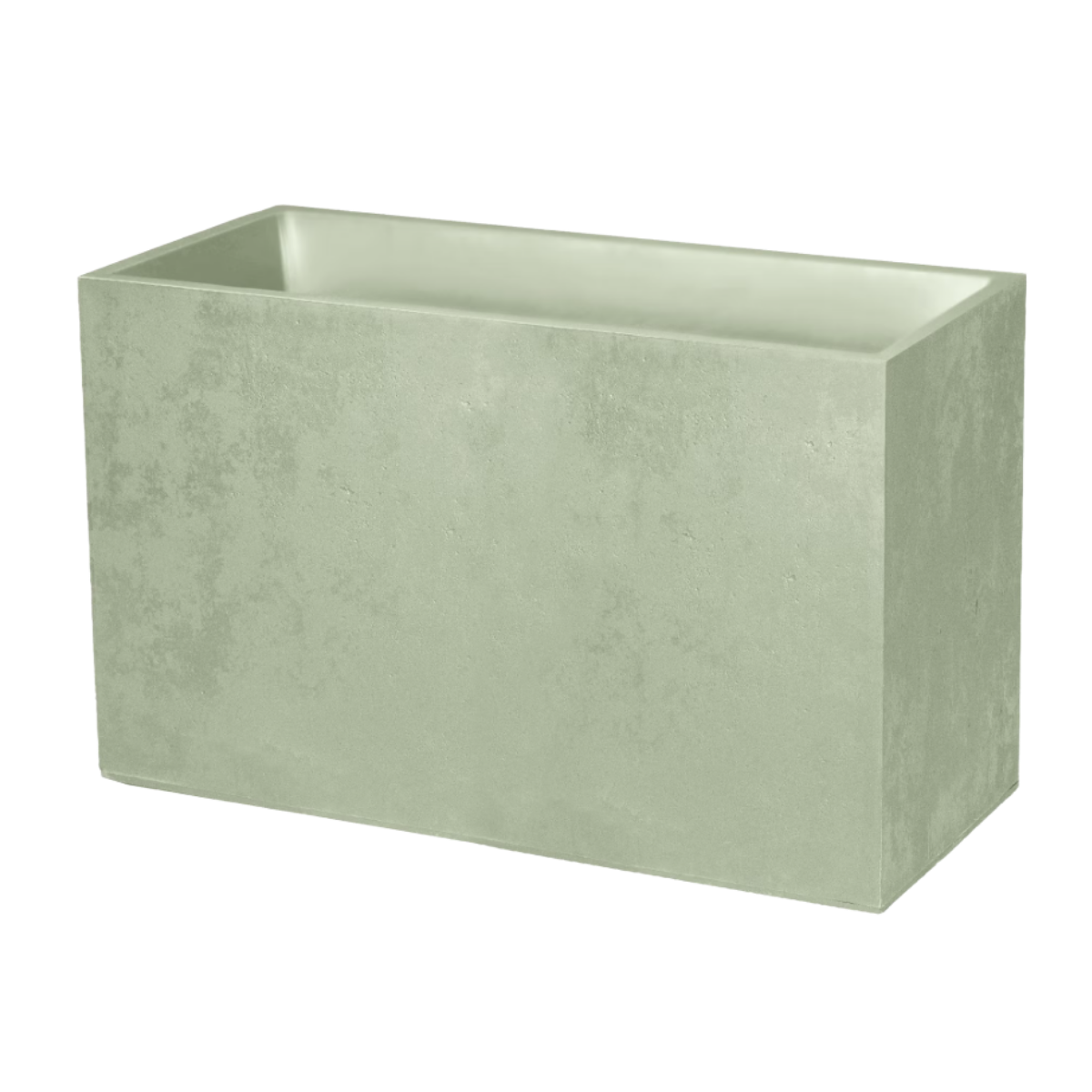 Eda Pot Basalt Rechthoek Almond Green 99.5 x 39.5 x 60 cm
