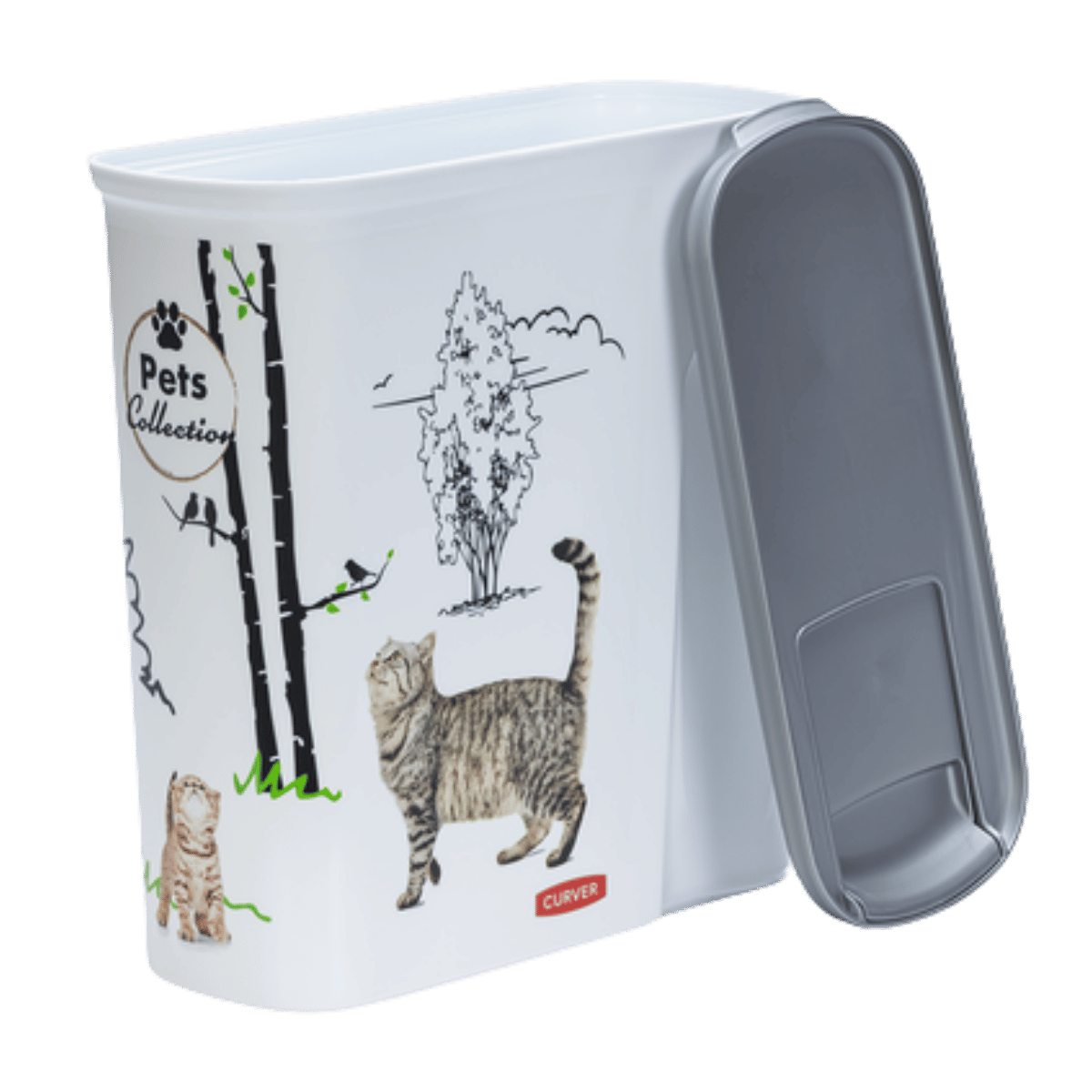 Curver Voedselcontainer Kat Pets Collection Wit 28 x 12 x 28 cm