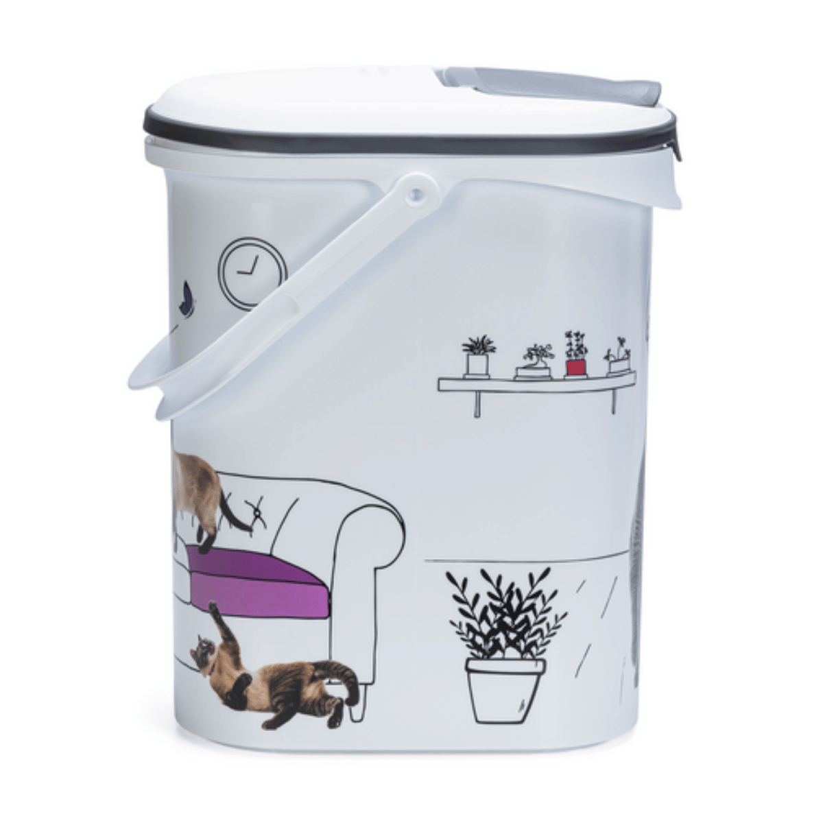 Curver Voedselcontainer Kat Pets Collection Wit 19 x 30 x 35 cm