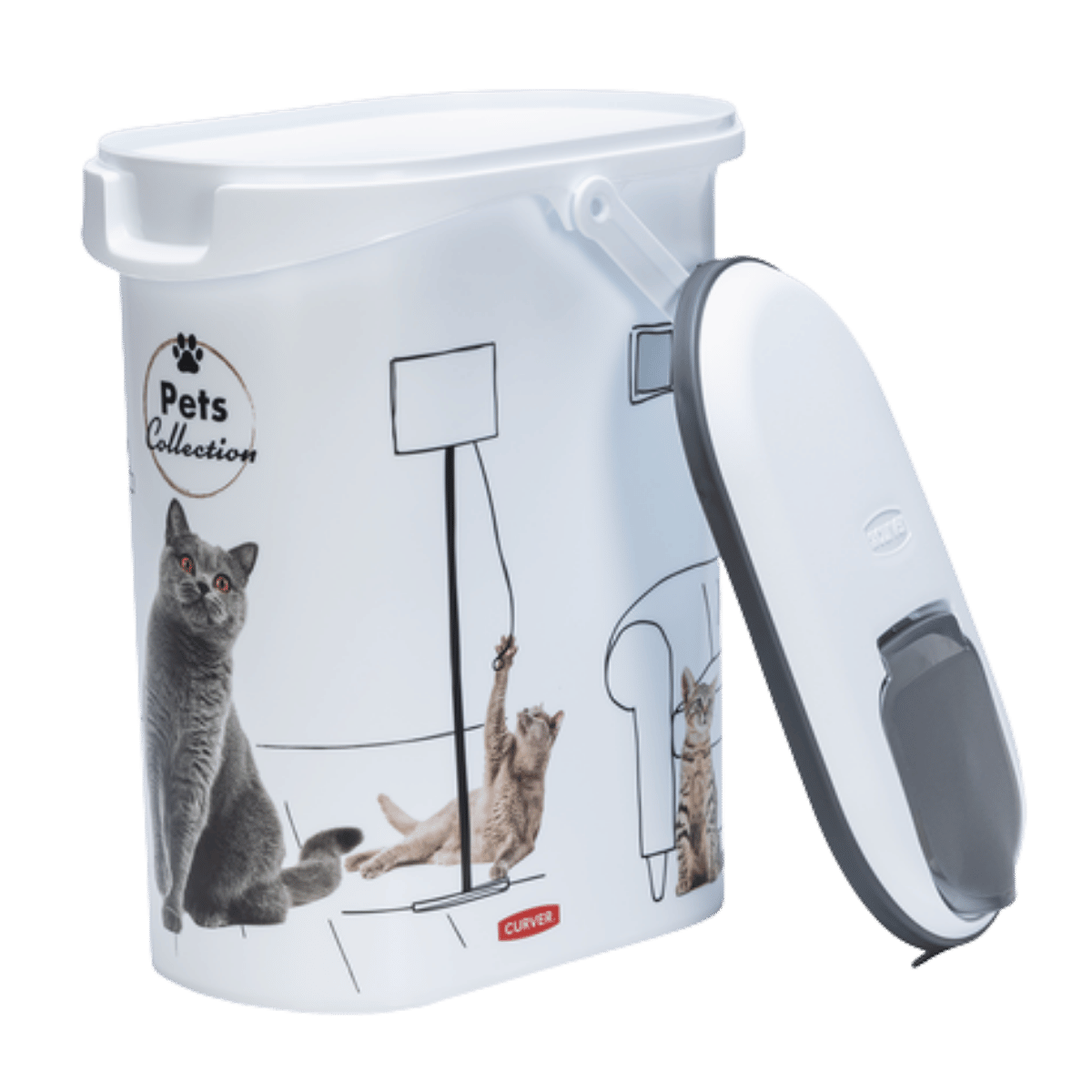 Curver Voedselcontainer Kat Pets Collection Wit 19 x 30 x 35 cm
