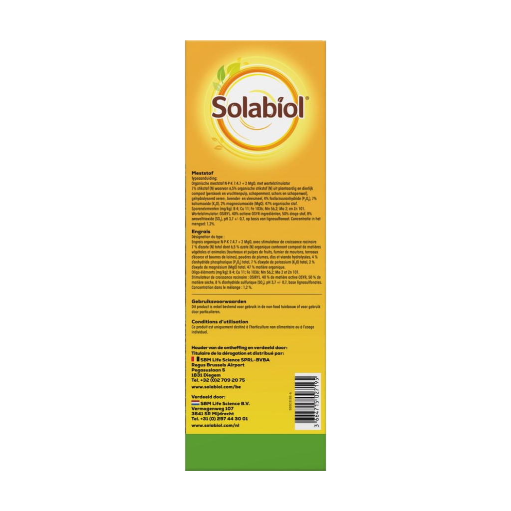 Solabiol Meststof groene vaste planten 1.5 kg