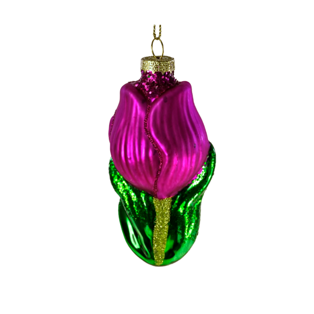 Werner Voss ornament tulp paars glas