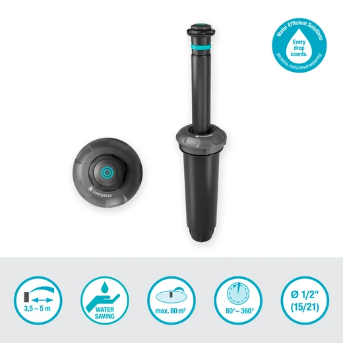 Gardena Pop-up Sprinkler MD80