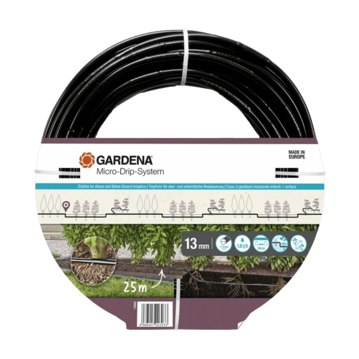 Gardena Druppelbuis Onder- en Bovengronds 25m Micro-Drip Systeem