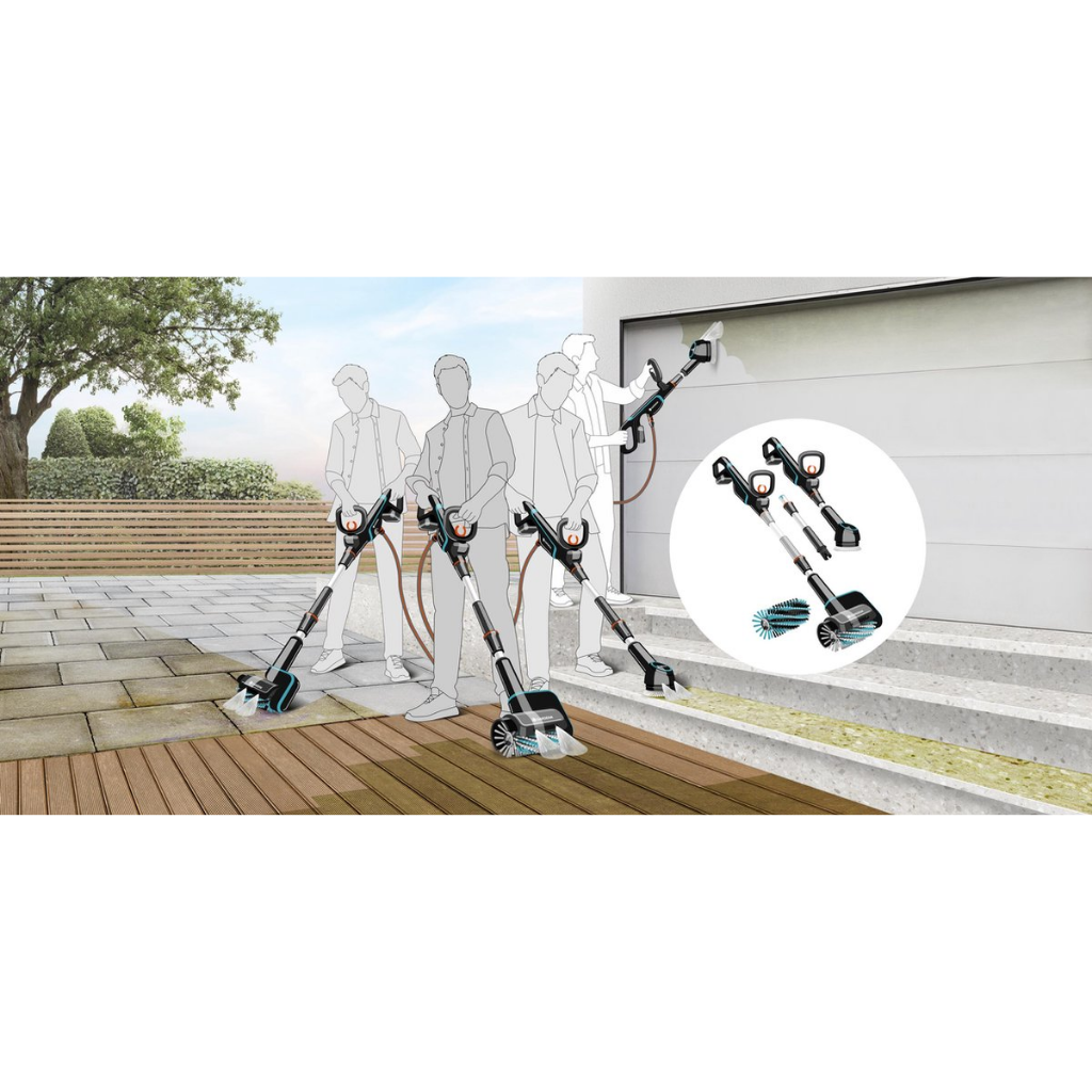 Gardena Accu-multireiniger Aquabrush P4A Set