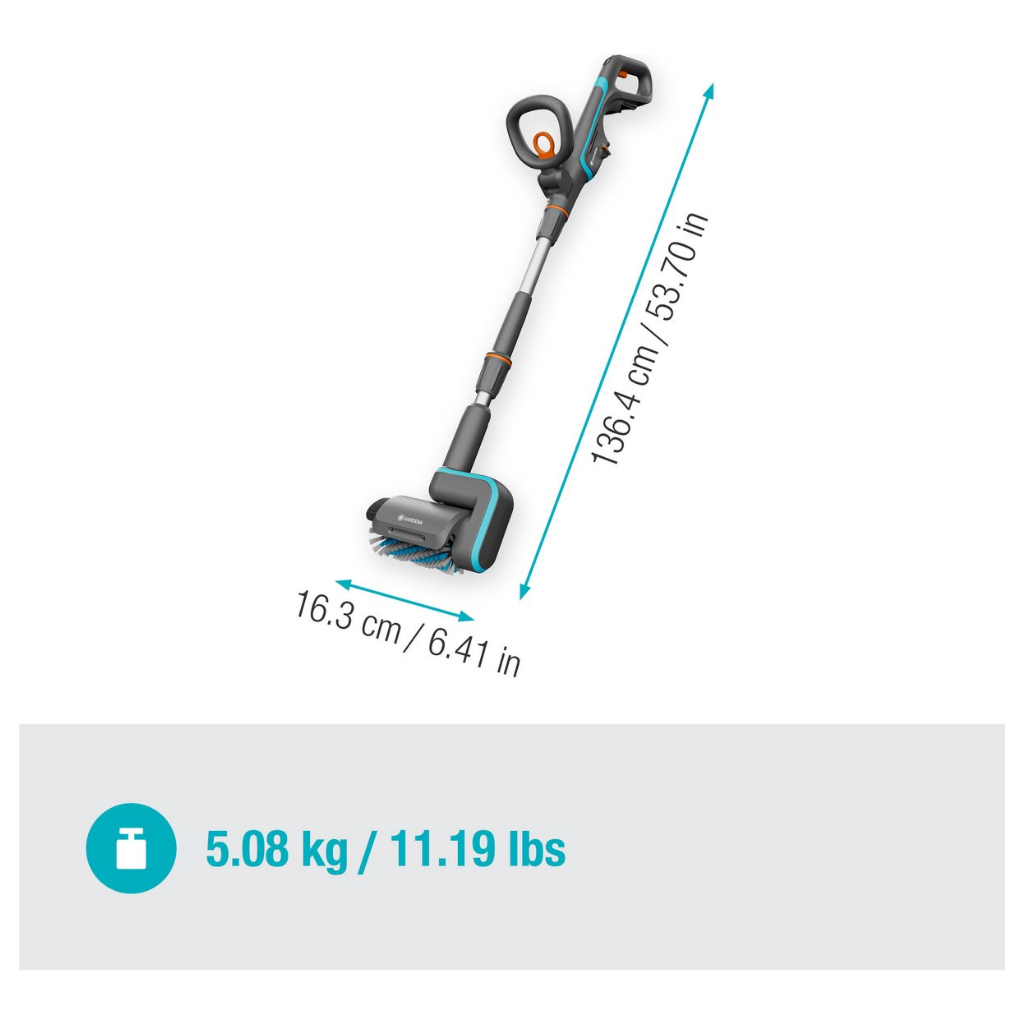 Gardena AquaBrush accu-multireiniger 04/18V P4A Solo