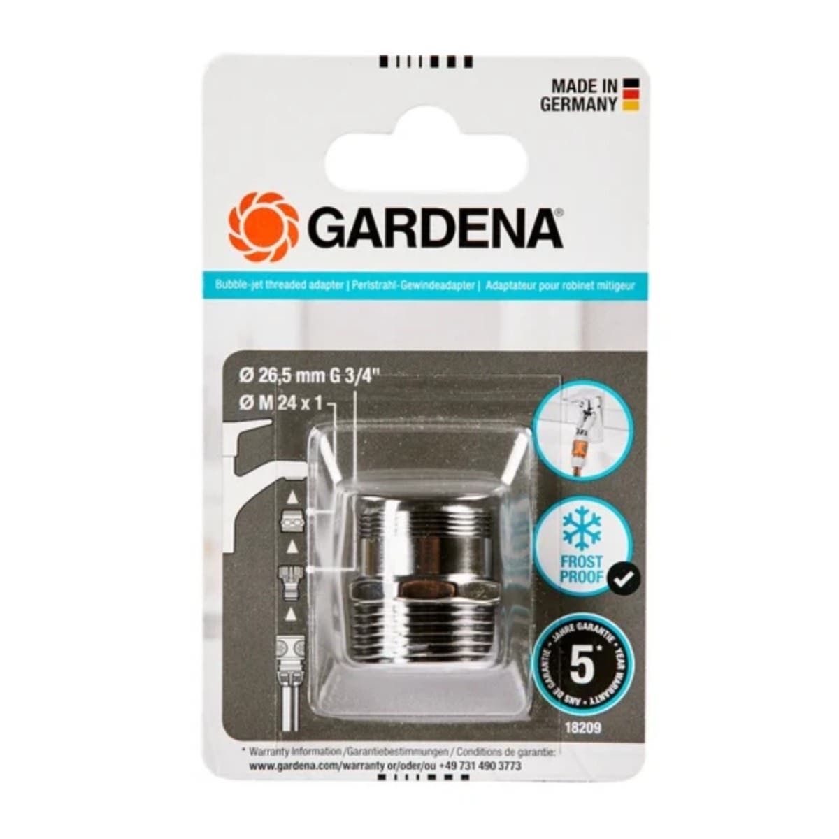 Gardena Schroefadapter voor zachte bruisstraal