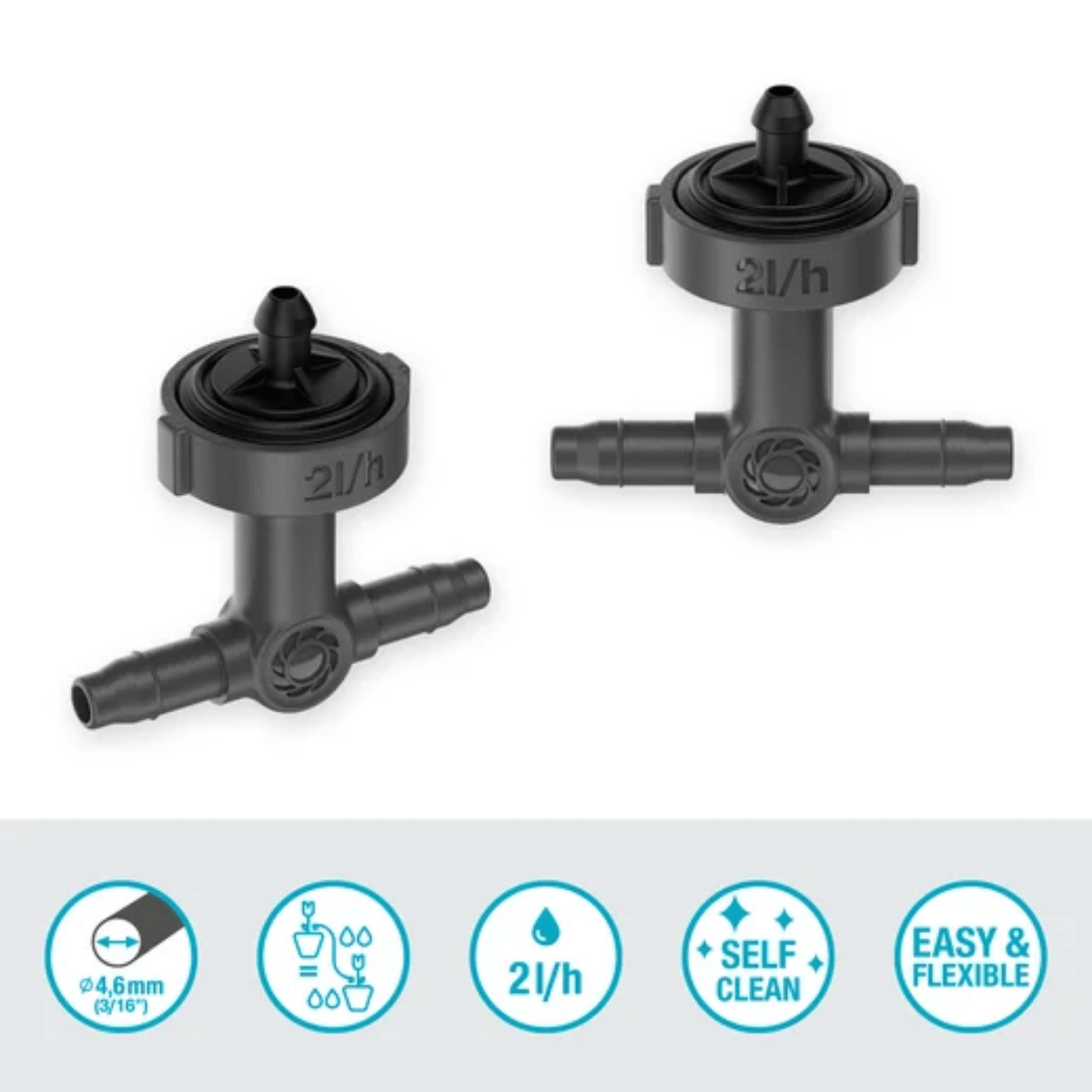 Gardena Seriedruppelaar Drukcompenserend 2 l/u Micro-Drip Systeem