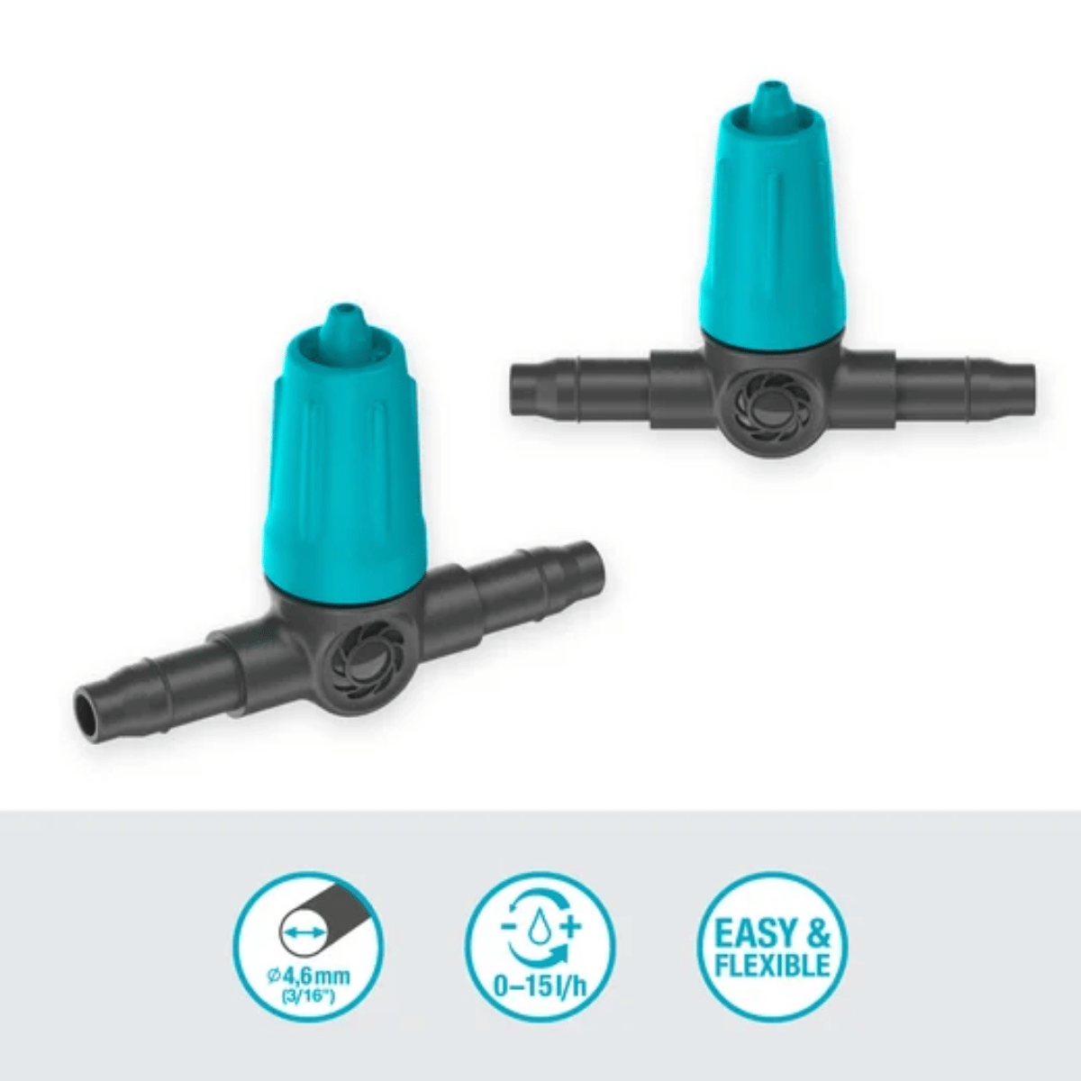 Gardena Verstelbare Seriedruppelaar 0–15 l/u Micro-Drip Systeem