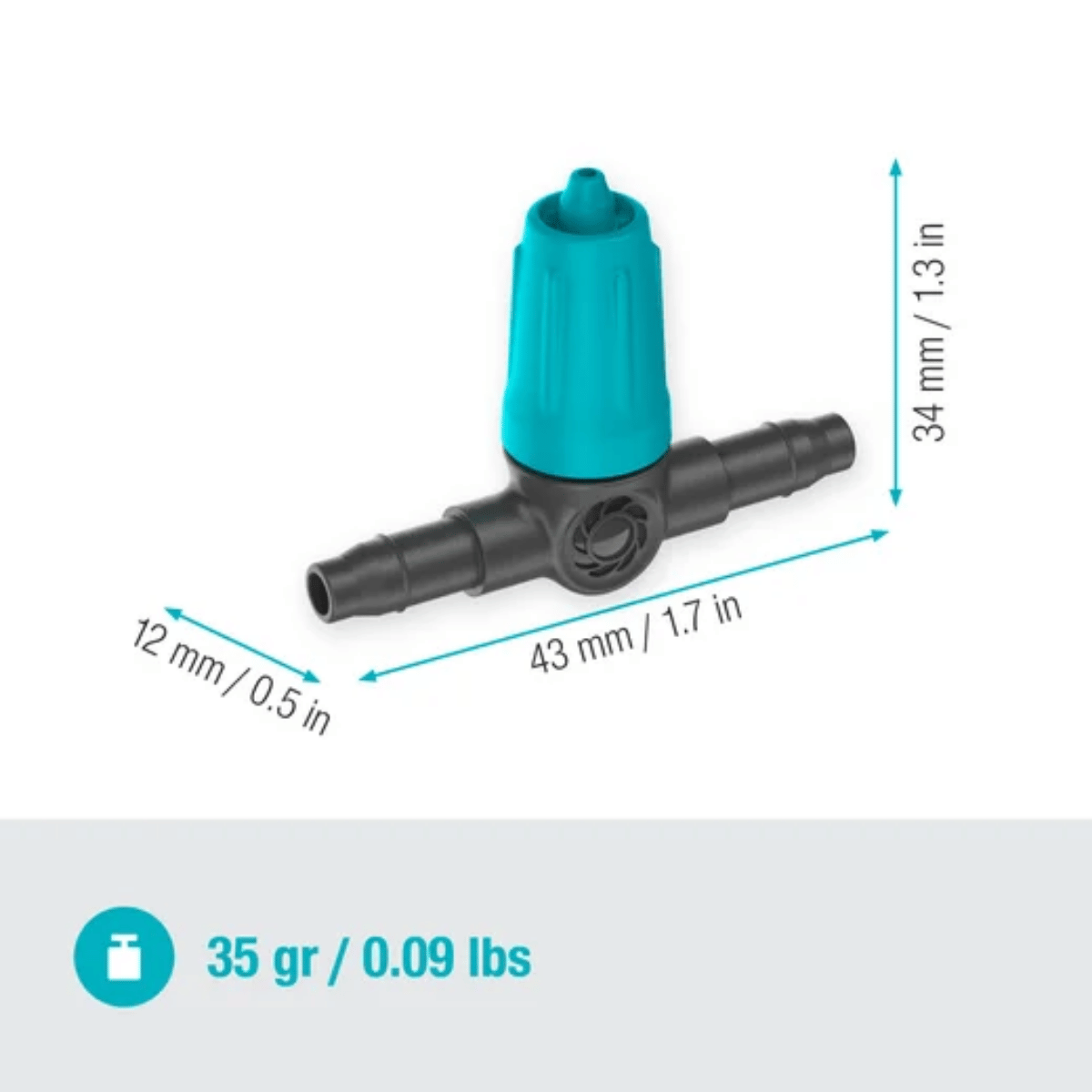 Gardena Verstelbare Seriedruppelaar 0–15 l/u Micro-Drip Systeem