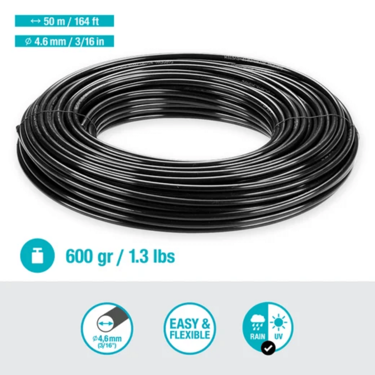 Gardena Aanvoerbuis 4,6mm (3/16") 50m Micro-Drip Systeem