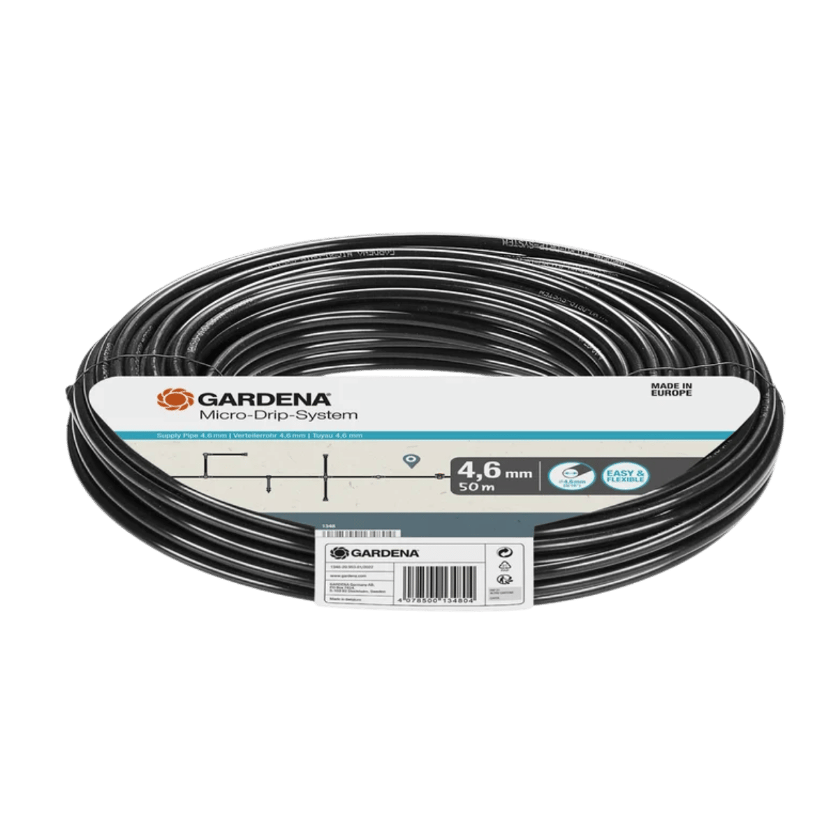 Gardena Aanvoerbuis 4,6mm (3/16") 50m Micro-Drip Systeem