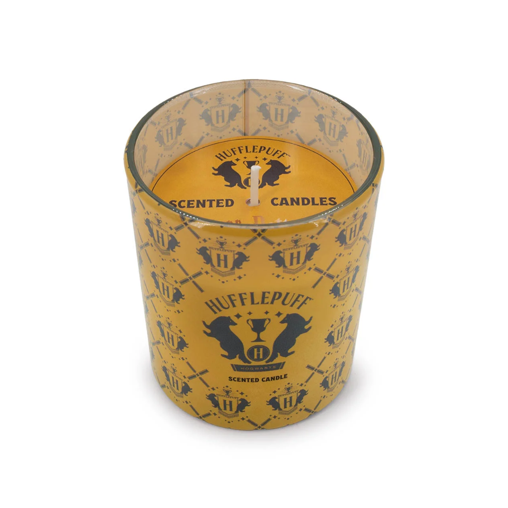 Harry Potter Geurkaars Hufflepuff geel 135 gram