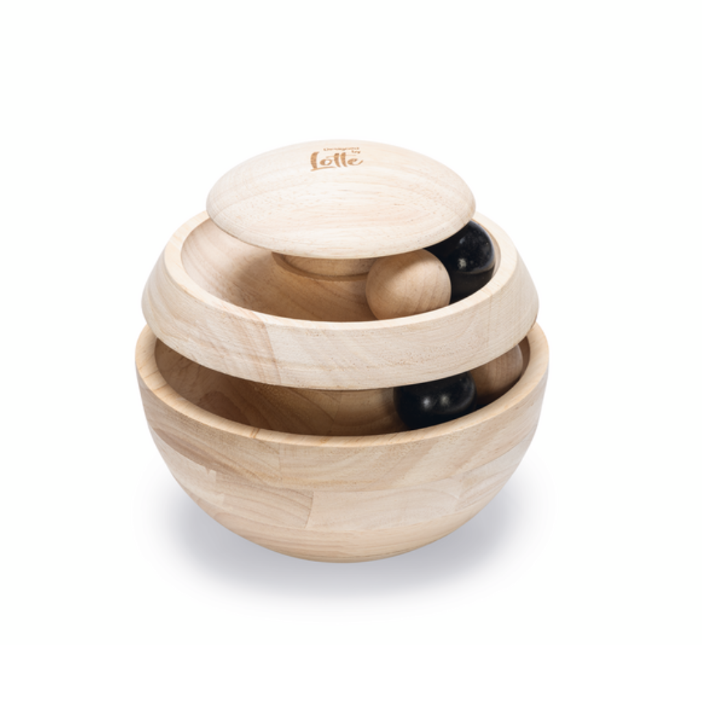 Designed by Lotte Neya kattenspeeltje hout bruin 16 cm